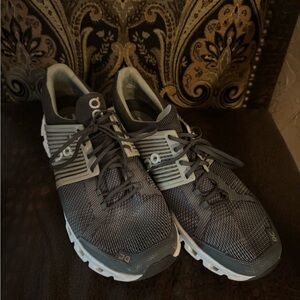 On Running Men's Charcoal and Light Gray Athletic Shoes